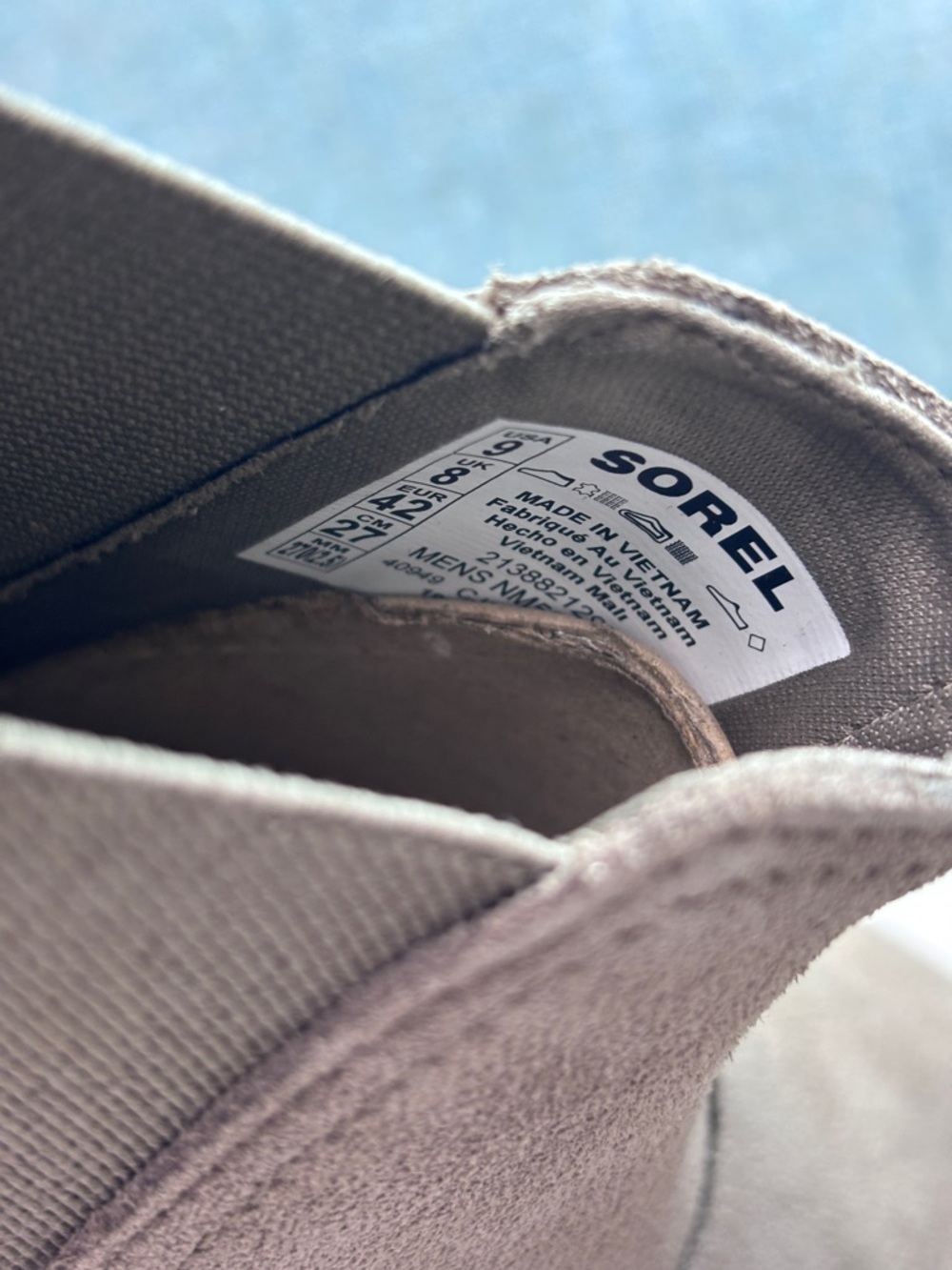 NWT Sorel Men's Sz 9 Cyprus Chelsea Waterproof Boots in Khaki II/Jet Colorway - Picture 5 of 11